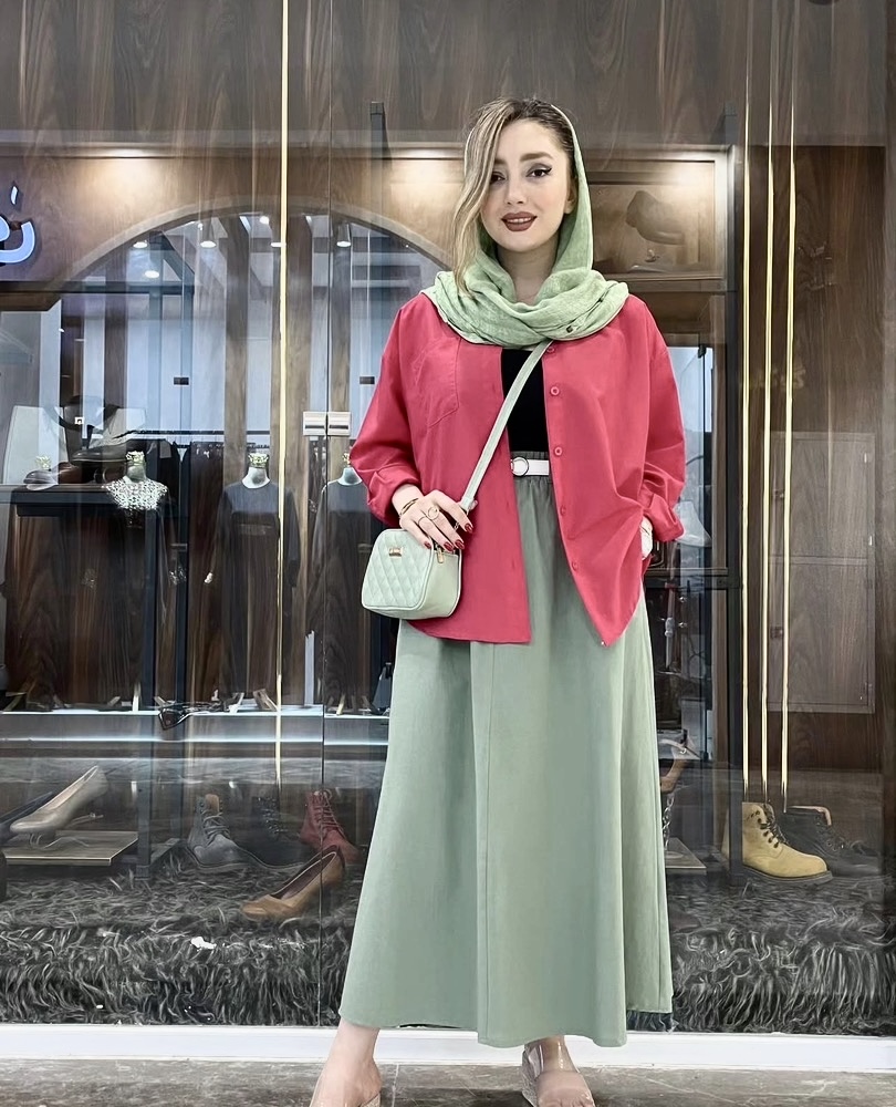 شومیز بیسیک سرخابی